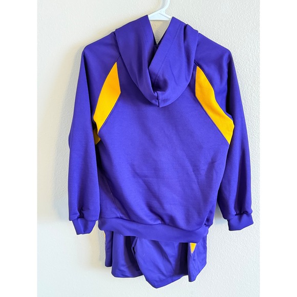 Nike NWT Kobe Bryant Kids Basketball Hoodie and Shorts Set Purple Yellow L/XL - Picture 2 of 9